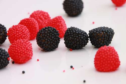 Black Blackberries Candy Chewy Flavored Fruit