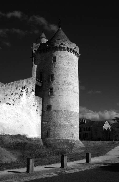 Blandy Towers Fort Strong Castle Black And White