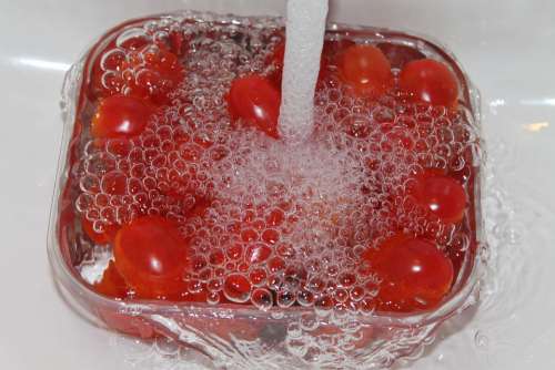 Blow Water Air Bubbles Tomatoes Bubble Red