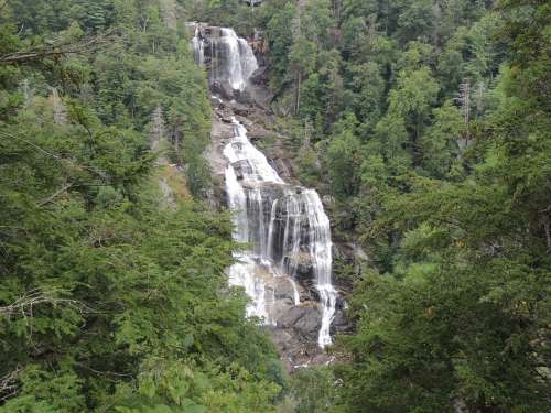Blue Ridge Mountains Waterfall Carolina Scenic
