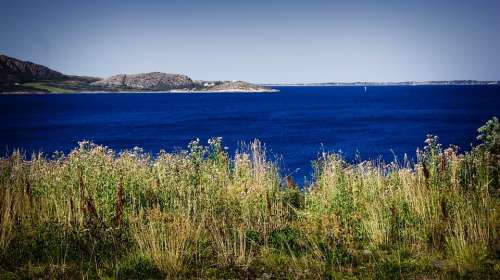 Blue Sea Nature Straw Landscape Sky Summer Ocean