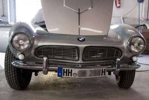 Bmw 507 Engine Compartment Two Seater Roadster