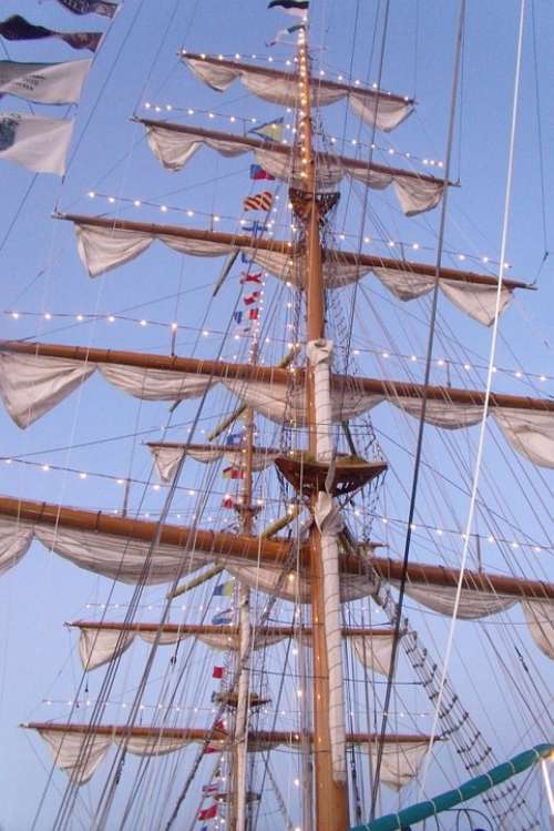 Boat Masts Ship Mediterranean Sea