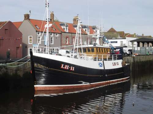 Boat Harbor Fishing Hull Ocean Vessel Building