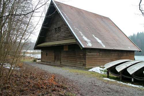 Boat House Fisherman'S House House Lake Waters