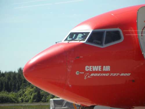 Boeing Aircraft Nose Flying Aviation Tourism