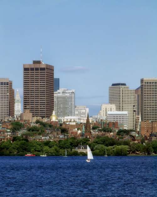 Boston Massachusetts City Cities Urban Skyline