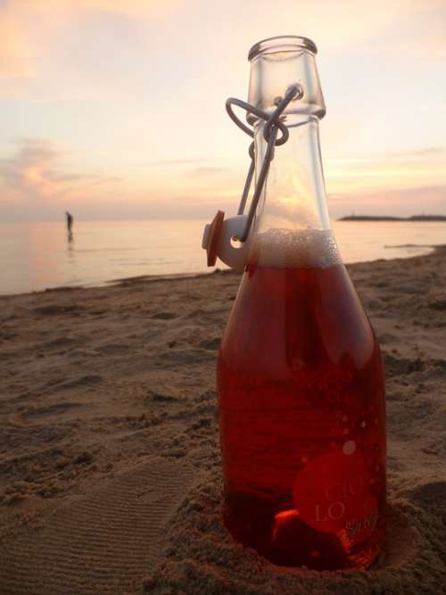 Bottle Drink Thirst Quencher Beach Sea Vacations