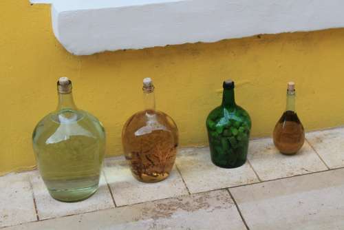 Bottles Vinegar Oil Vacations Olive Oil