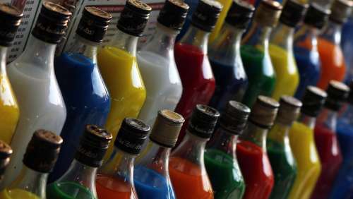 Bottles Colors Liquid