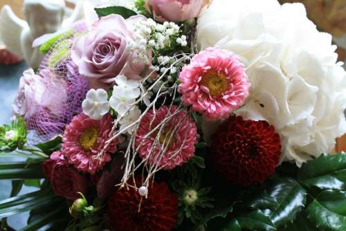 Bouquet Bouquets Wedding Tender Pink White
