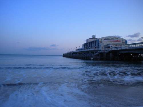 Bournemouth Pier Beach England Shore