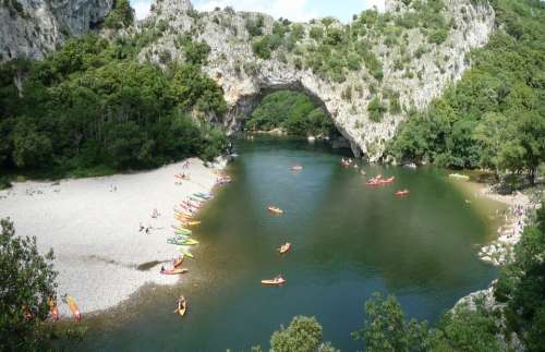 Bow Bridge Ardèche Canoe River