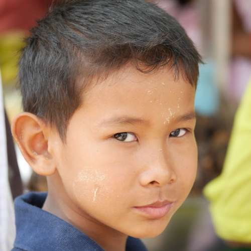 Boy Asia Burma Myanmar Child Buddhism