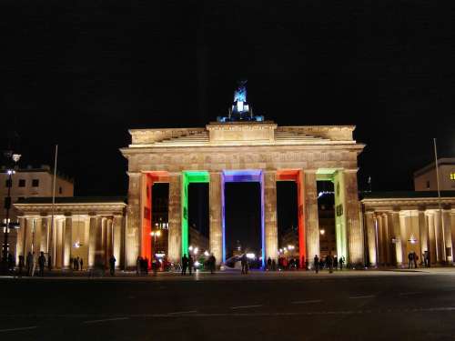 Brandenburg Gate Berlin At Night Berlin