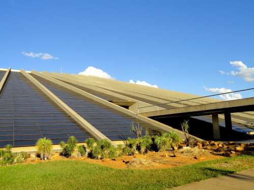 Brasilia Brazil Sky Clouds Building Museum