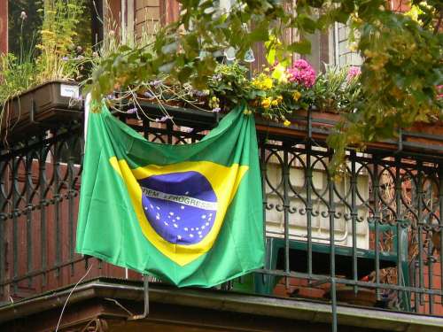 Brazil Flag Balcony