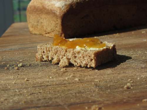 Bread Jam Close Up Jam Sandwich