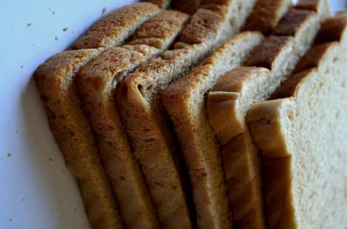 Bread Stack Slices Bread For Toasting Food
