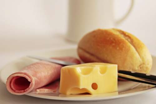 Breakfast Roll Cheese Ham Baked Goods Loaf Food