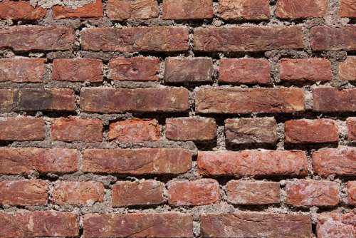 Brick Aging Architecture Background Pattern Red