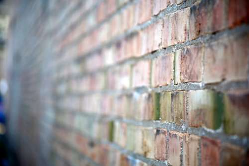 Brick Wall Blurred Outdoors