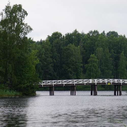 Bridge The Wooden Bridge White Bridge Lake Island