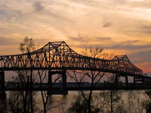 Bridge Mississippi River Baton Rouge Louisiana