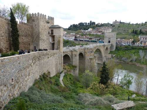 Bridge Toledo Spain Castile Historic Center