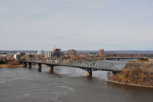 Bridge Ottawa River Main City Canada