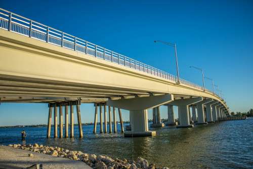 Bridge Marco Island Florida Coastline Water