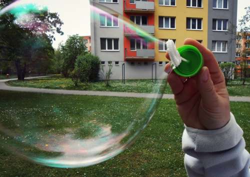 Bubble Bubble Blower Hand Green Grass Prefabs