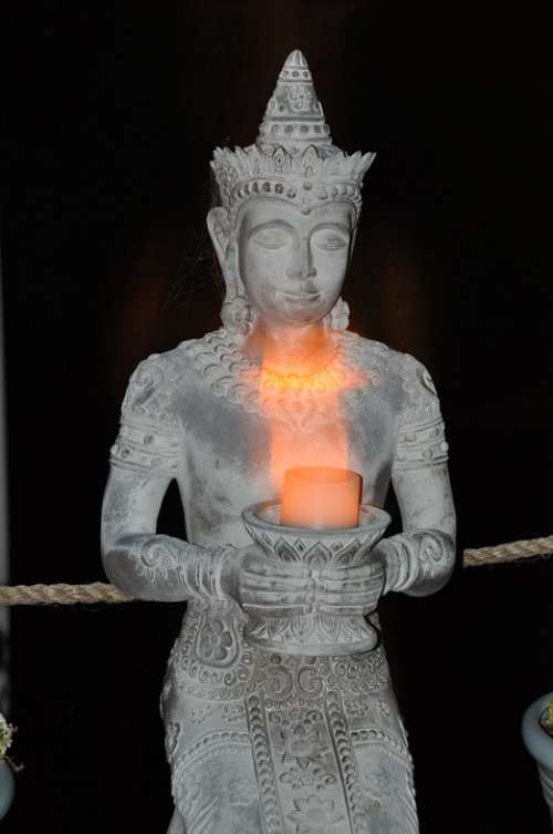Buddha Religious Temple Worship Light India