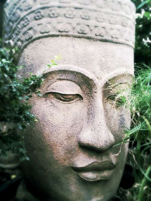 Buddha Zen Relaxation Calm Serenity Statue Face