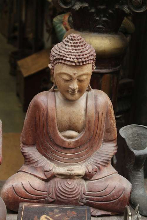 Buddha Idol Buddhism Religion Statue Peace