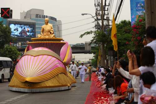 Buddha Monk Gold Buddhism Meditation Thailand