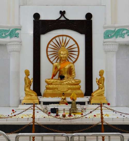 Buddha Vihar Gulbarga Buddha Statue Gold Buddhism
