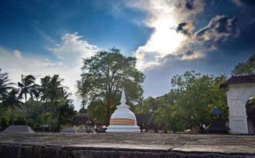 Buddhist Temple Temple Shrine Sri Lanka Ceylon