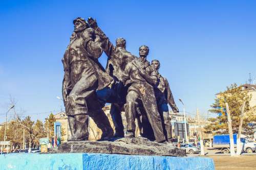 Builders The First Builders Monument Kazakhstan