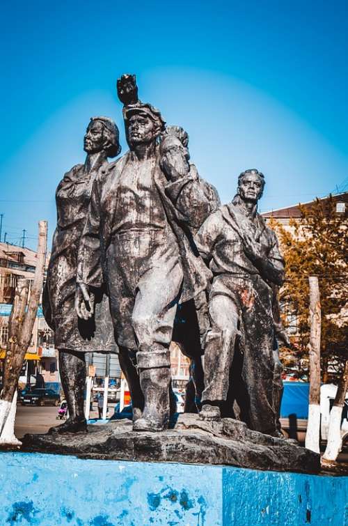 Builders The First Builders Monument Kazakhstan