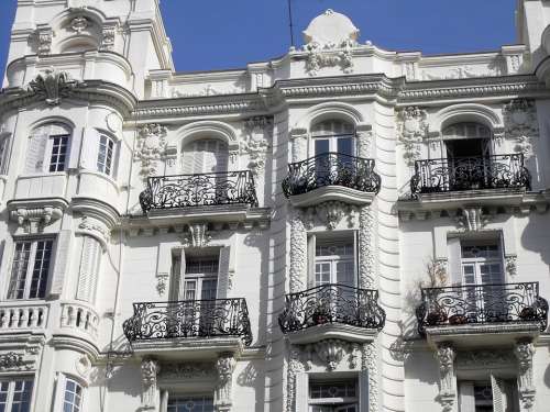 Building Spain Balcony White Architecture