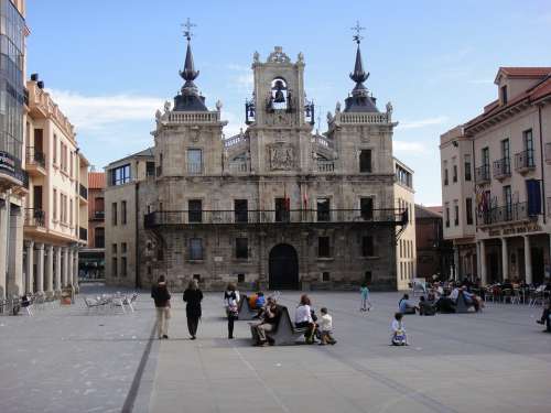 Building Plaza City Architecture Madrid