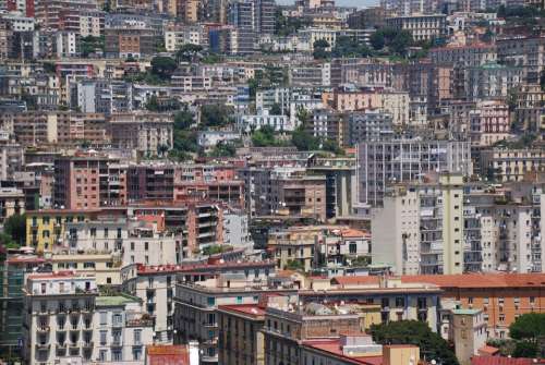 Buildings City Crowded Italy Naples Architecture