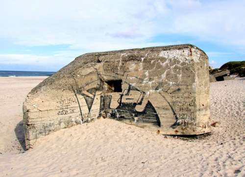 Bunker World War Ii Beach Nymindegab North Sea