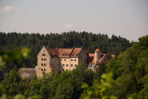 Burg Rabenstein Castle Middle Ages Forest Landscape