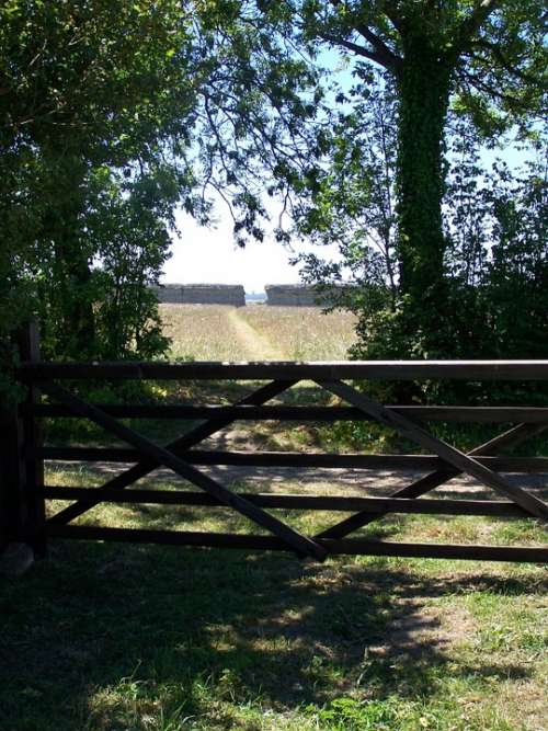 Burgh Castle Norfolk Gate