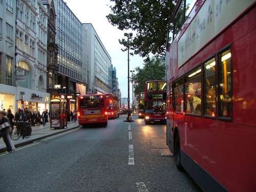 Bus Vehicle London Bus London Traffic Street