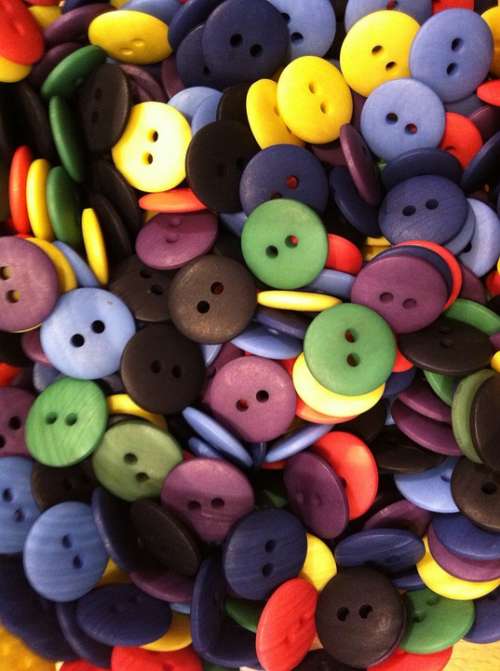 Buttons Colorful Smarties Button Colors Variation