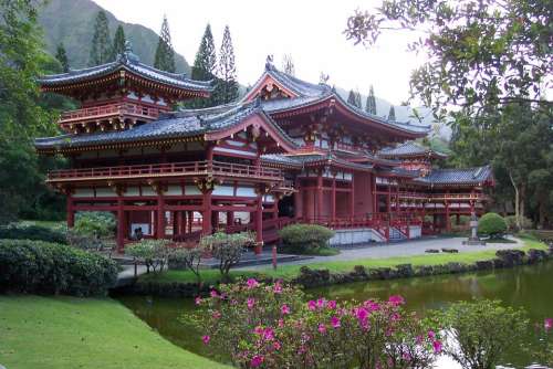 Byodo-In Temple Oahu Asian Chinese Temple Culture