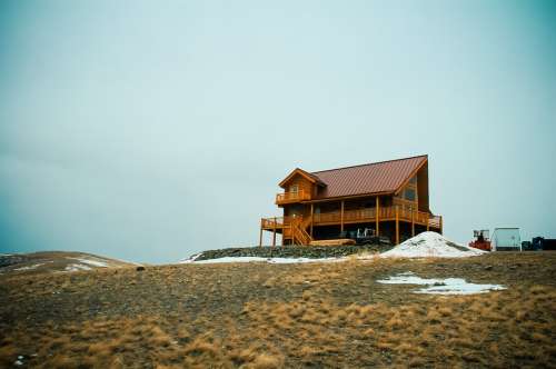 Cabin House Architecture Wood Wooden Building